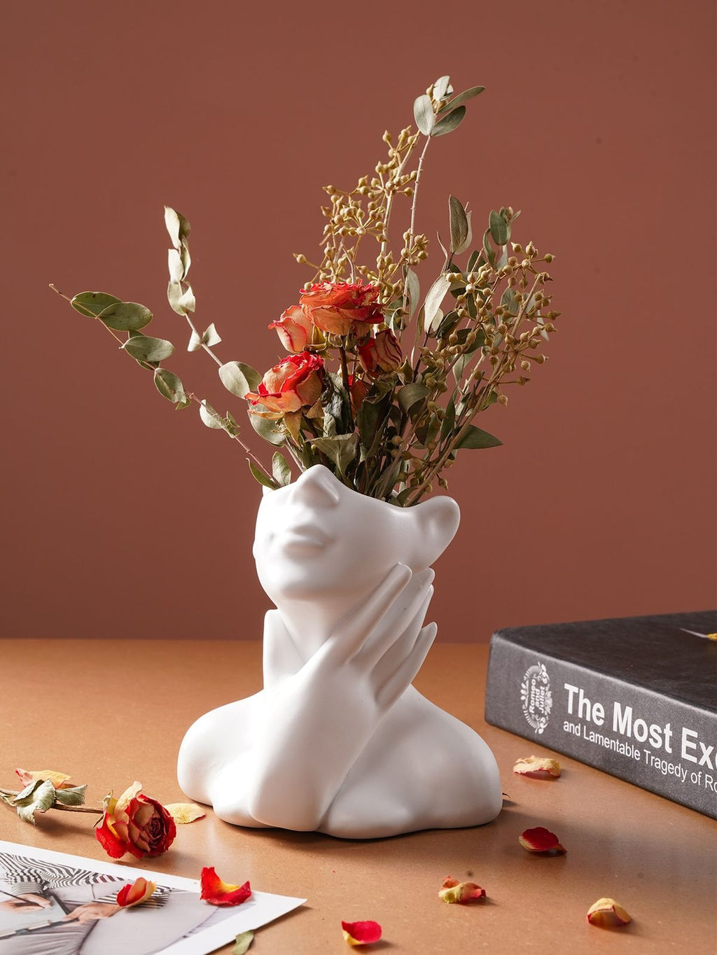 Murae® Nordic Face Vase Sculptures
