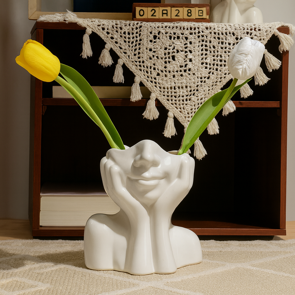 Murae® Nordic Face Vase Sculptures