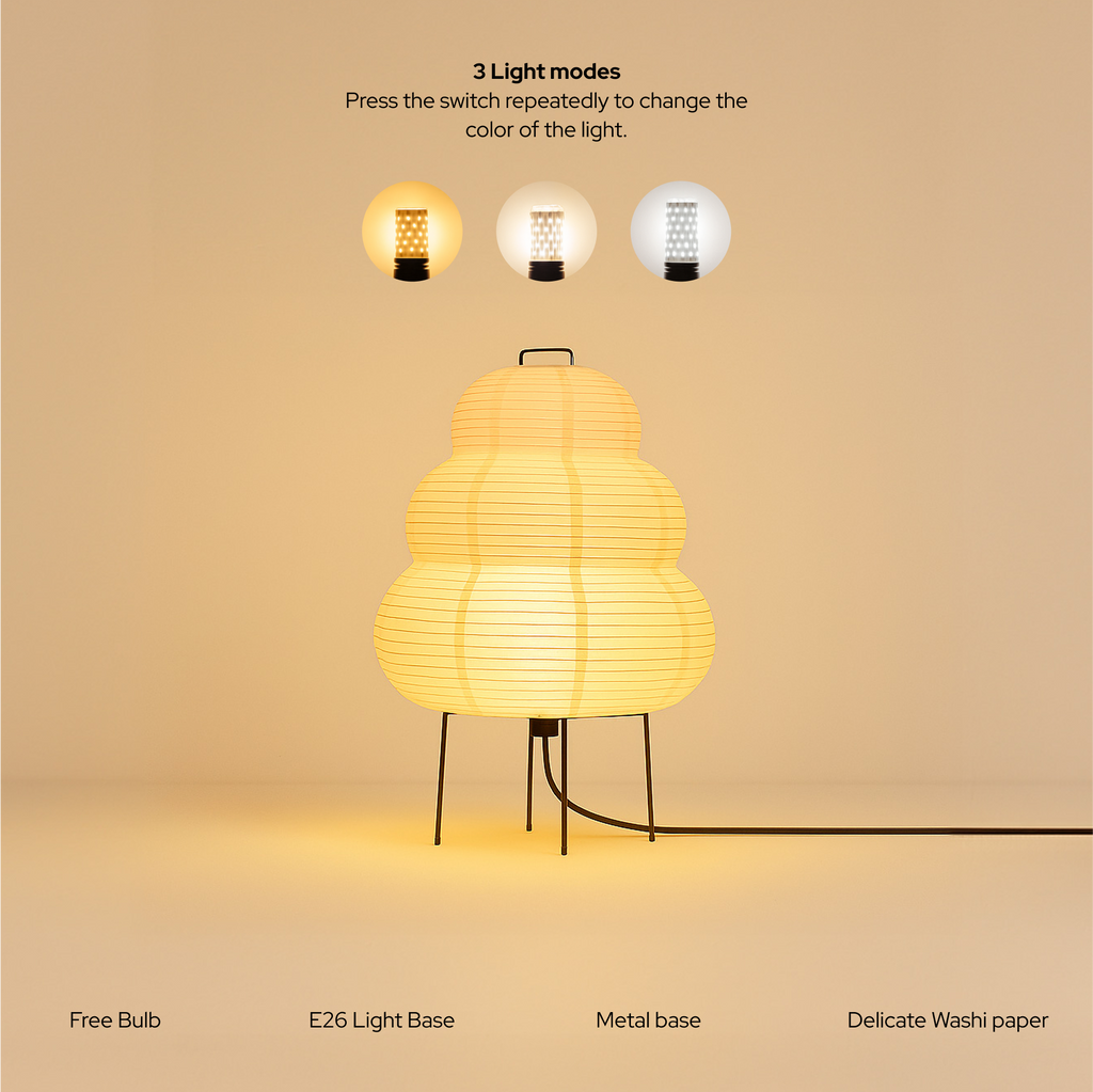 Soft Glow Paper Lamp