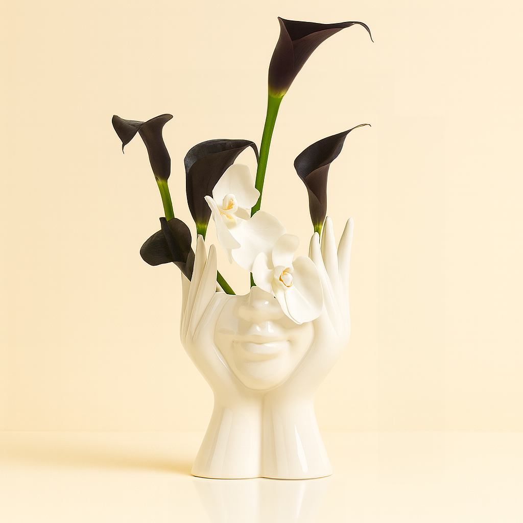 Murae® Nordic Face Vase Sculptures